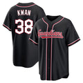 Boles C.Guardians #38 Steven Kwan Player Black Fashion Out Home Game Stitched Jerseys