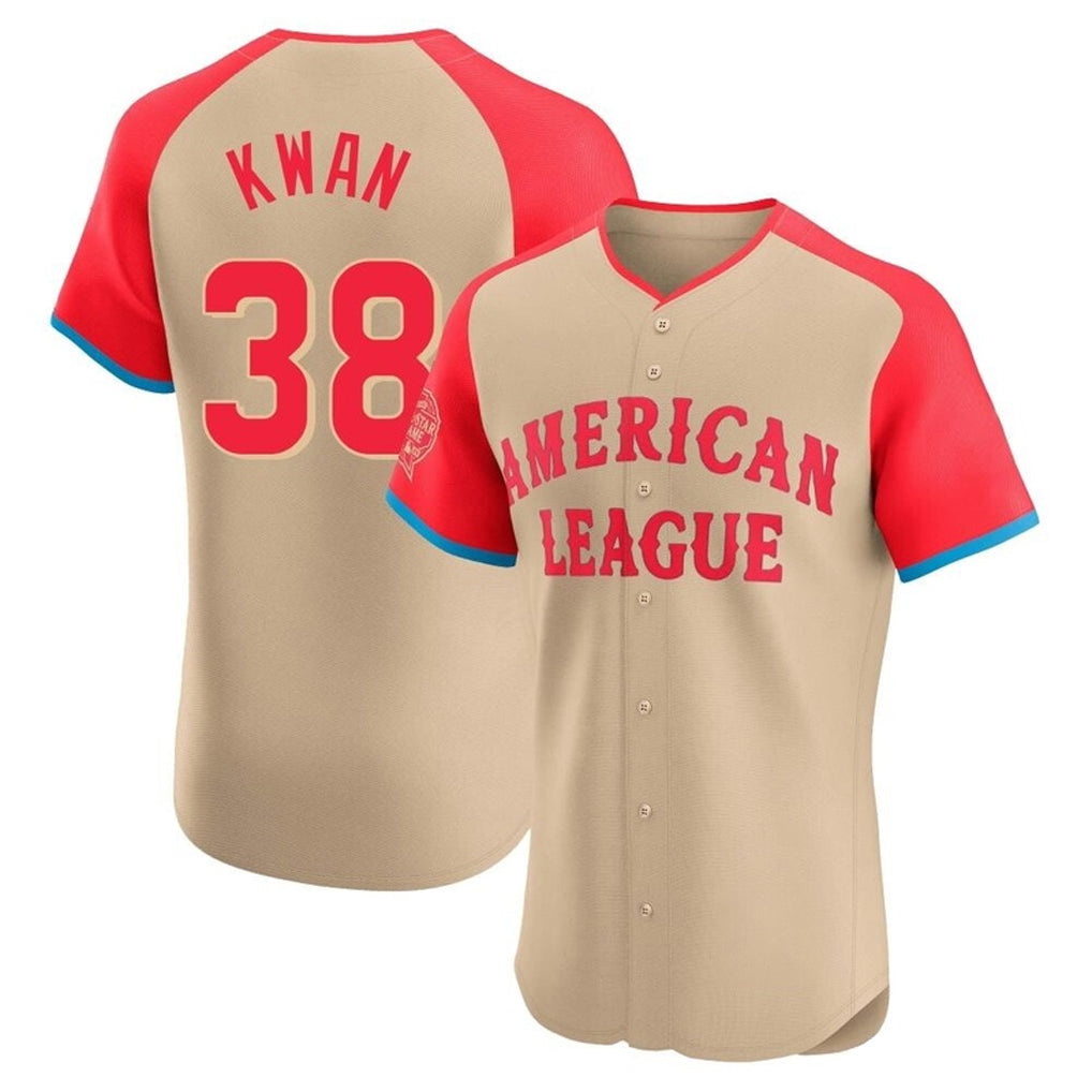 Boles C.Guardians #38 Steven Kwan Player Cream American League All-Star Limited Elite Home Stitched Jerseys
