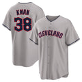 Boles C.Guardians #38 Steven Kwan Player Gray Game Home Stitched Jerseys