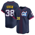 Boles C.Guardians #38 Steven Kwan Player Navy American League All-Star Edition Limited Home Stitched Jerseys