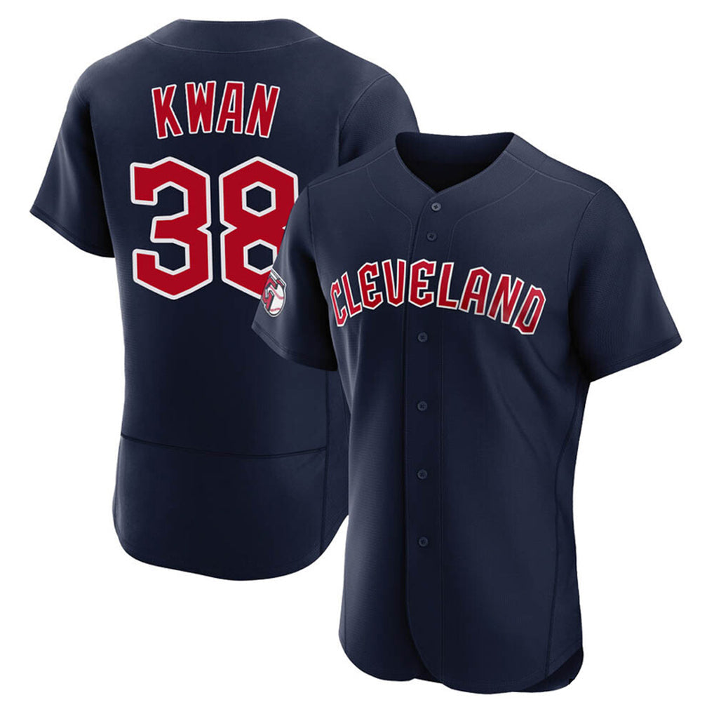 Boles C.Guardians #38 Steven Kwan Player Navy Limited Elite Home Stitched Jerseys