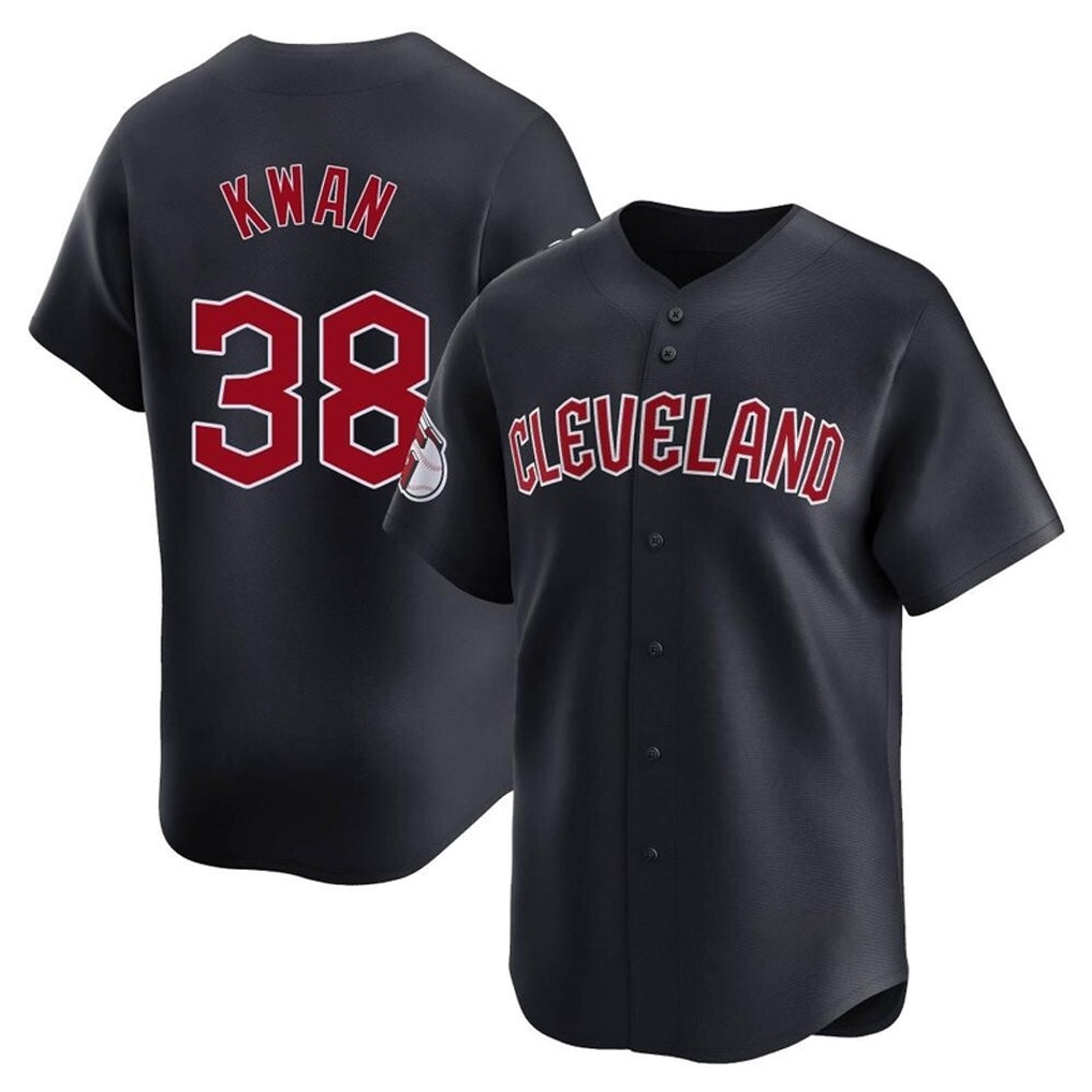 Boles C.Guardians #38 Steven Kwan Player Navy Limited Home Game Stitched Jerseys
