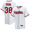 Boles C.Guardians #38 Steven Kwan Player White Game Home Stitched Jerseys