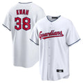 Boles C.Guardians #38 Steven Kwan Player White Home Game Stitched Jerseys