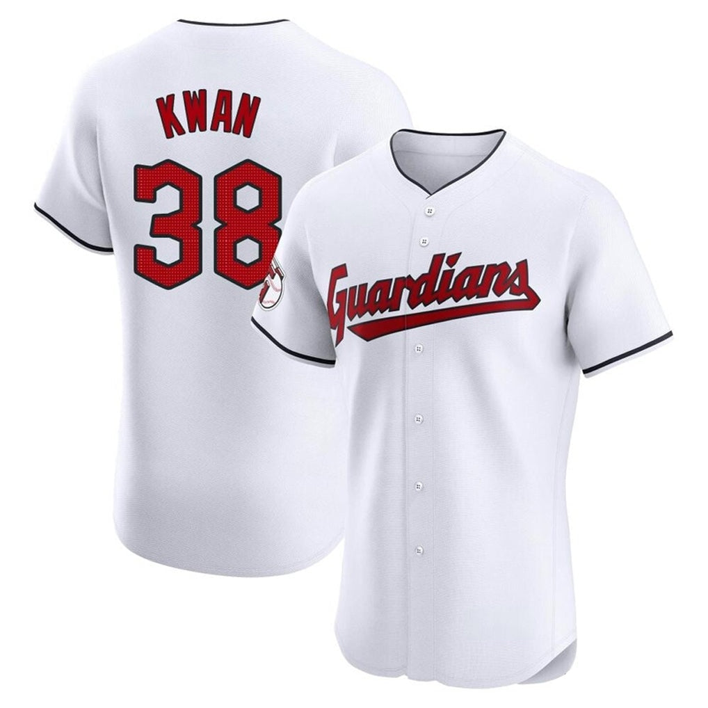 Boles C.Guardians #38 Steven Kwan Player White Limited Elite Home Stitched Jerseys