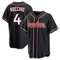 Boles C.Guardians #4 Brayan Rocchio Player Black Fashion Out Home Game Stitched Jerseys