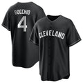 Boles C.Guardians #4 Brayan Rocchio Player Black Home Game Stitched Jerseys