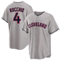 Boles C.Guardians #4 Brayan Rocchio Player Gray Game Home Stitched Jerseys