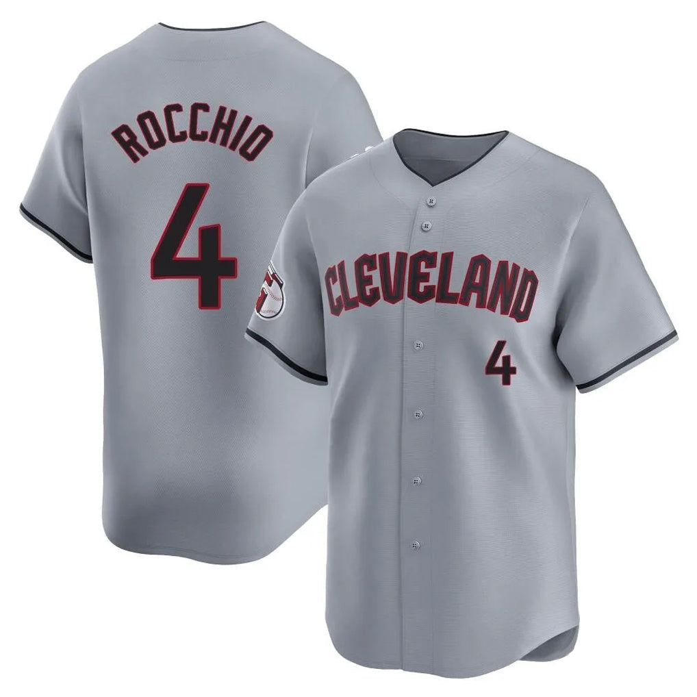 Boles C.Guardians #4 Brayan Rocchio Player Gray Road Limited Home Stitched Jerseys