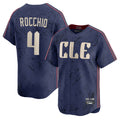 Boles C.Guardians #4 Brayan Rocchio Player Navy City Connect Limited Home Stitched Jerseys