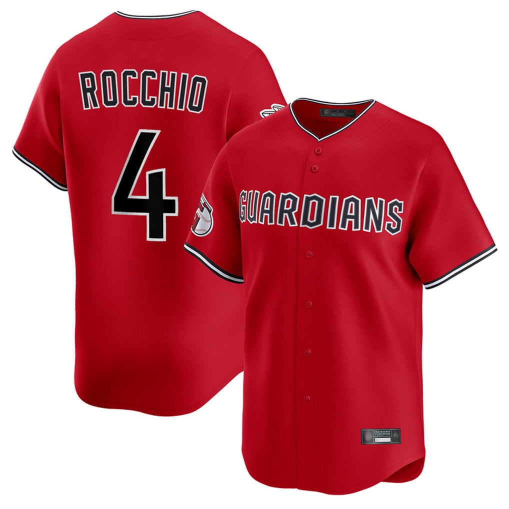 Boles C.Guardians #4 Brayan Rocchio Player Red Limited Home Stitched Jerseys