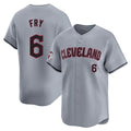 Boles C.Guardians #6 David Fry Player Gray Road Limited Home Stitched Jerseys
