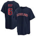 Boles C.Guardians #6 David Fry Player Navy Game Home Stitched Jerseys