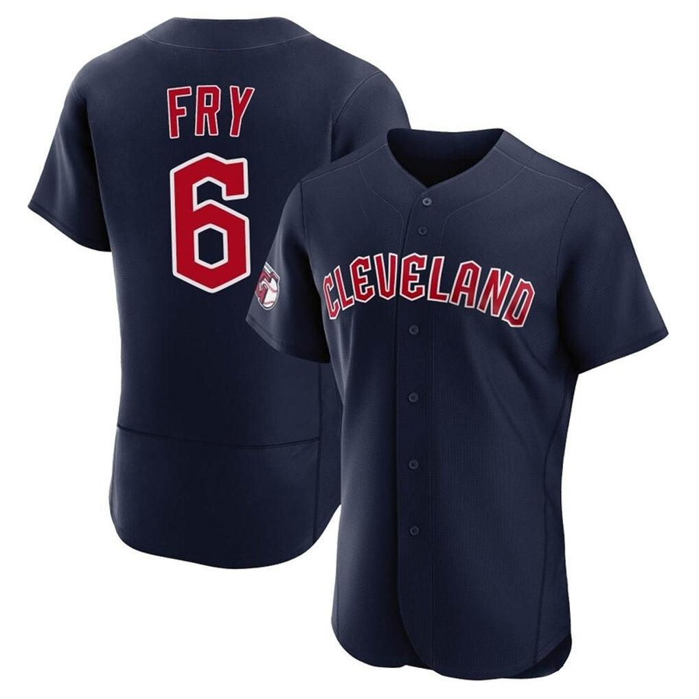 Boles C.Guardians #6 David Fry Player Navy Limited Elite Home Stitched Jerseys