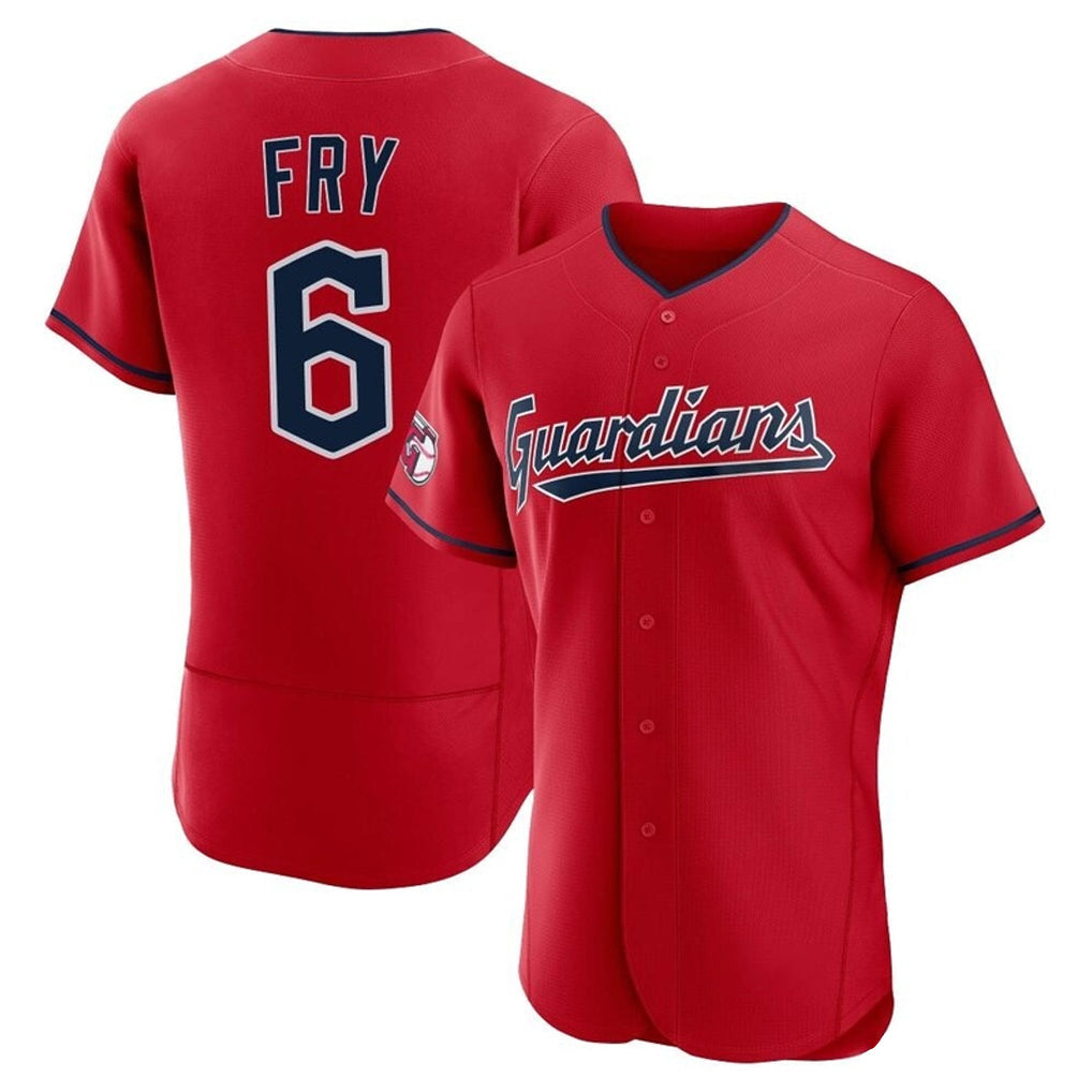 Boles C.Guardians #6 David Fry Player Red Limited Elite Home Stitched Jerseys