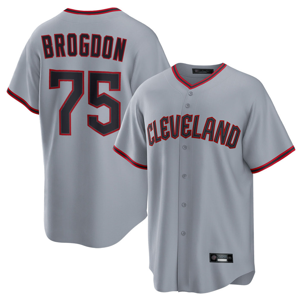 Boles C.Guardians #75 Connor Brogdon Player Gray Home Game Stitched Jerseys