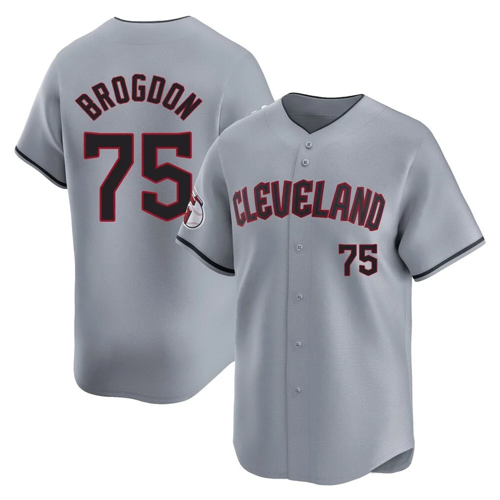Boles C.Guardians #75 Connor Brogdon Player Gray Road Limited Home Stitched Jerseys