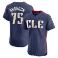 Boles C.Guardians #75 Connor Brogdon Player Navy City Connect Limited Elite Home Stitched Jerseys