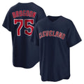Boles C.Guardians #75 Connor Brogdon Player Navy Game Home Stitched Jerseys