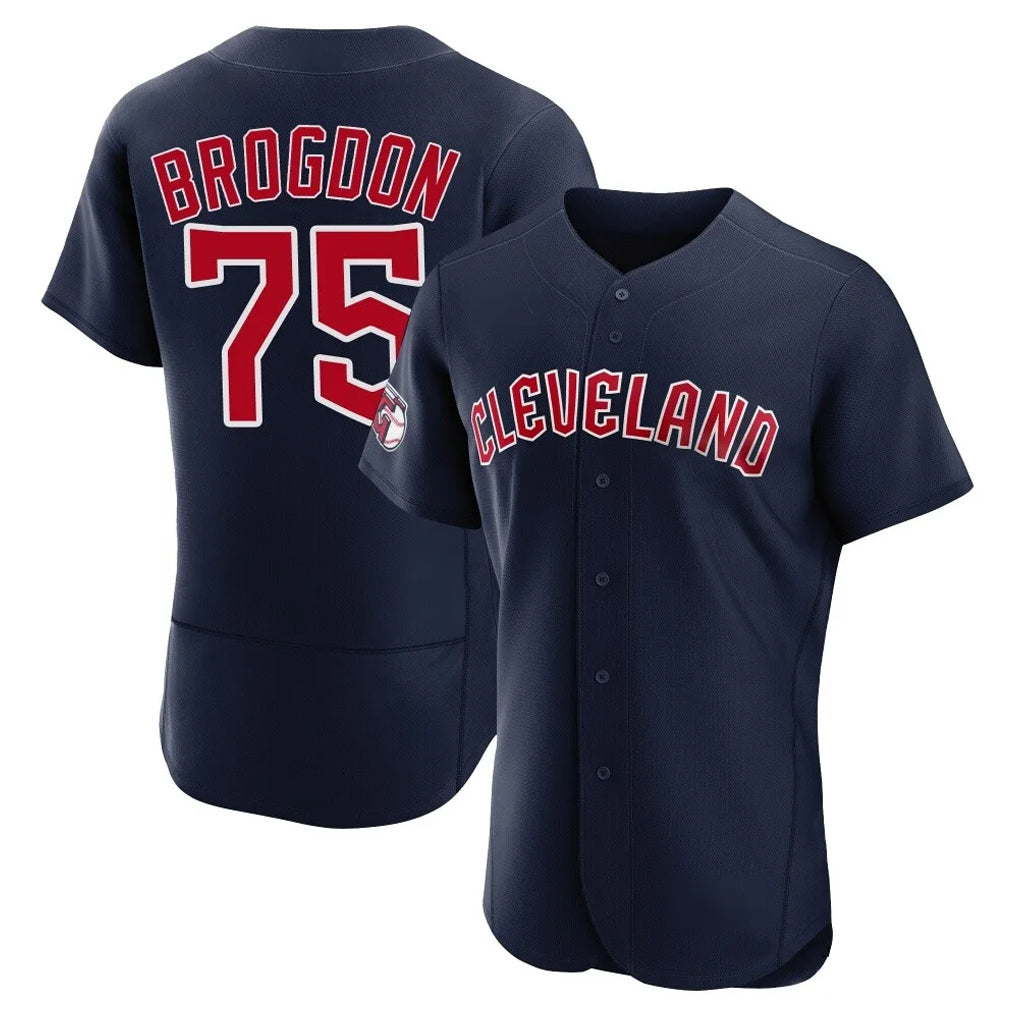 Boles C.Guardians #75 Connor Brogdon Player Navy Limited Elite Home Stitched Jerseys