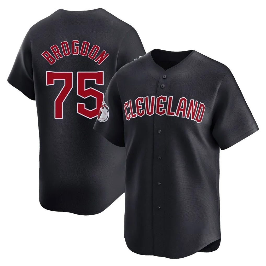 Boles C.Guardians #75 Connor Brogdon Player Navy Limited Home Game Stitched Jerseys