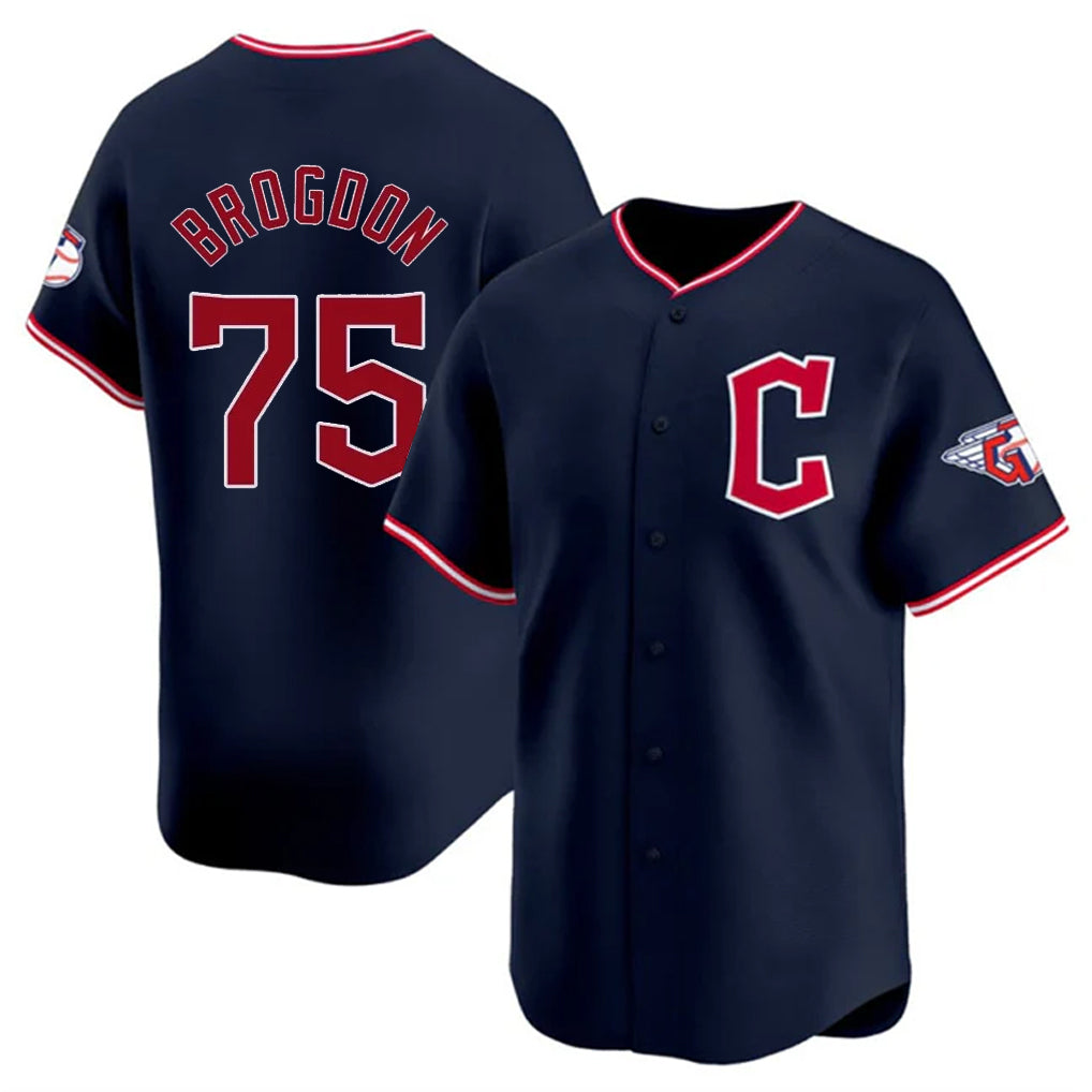 Boles C.Guardians #75 Connor Brogdon Player Navy Limited Home Stitched Jerseys