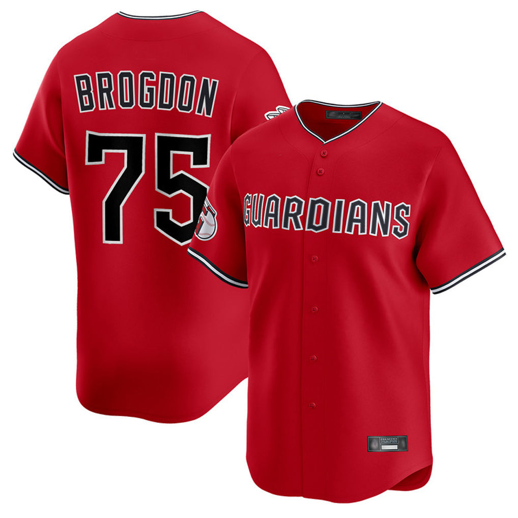 Boles C.Guardians #75 Connor Brogdon Player Red Limited Home Stitched Jerseys