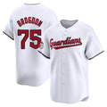 Boles C.Guardians #75 Connor Brogdon Player White Limited Home Stitched Jerseys