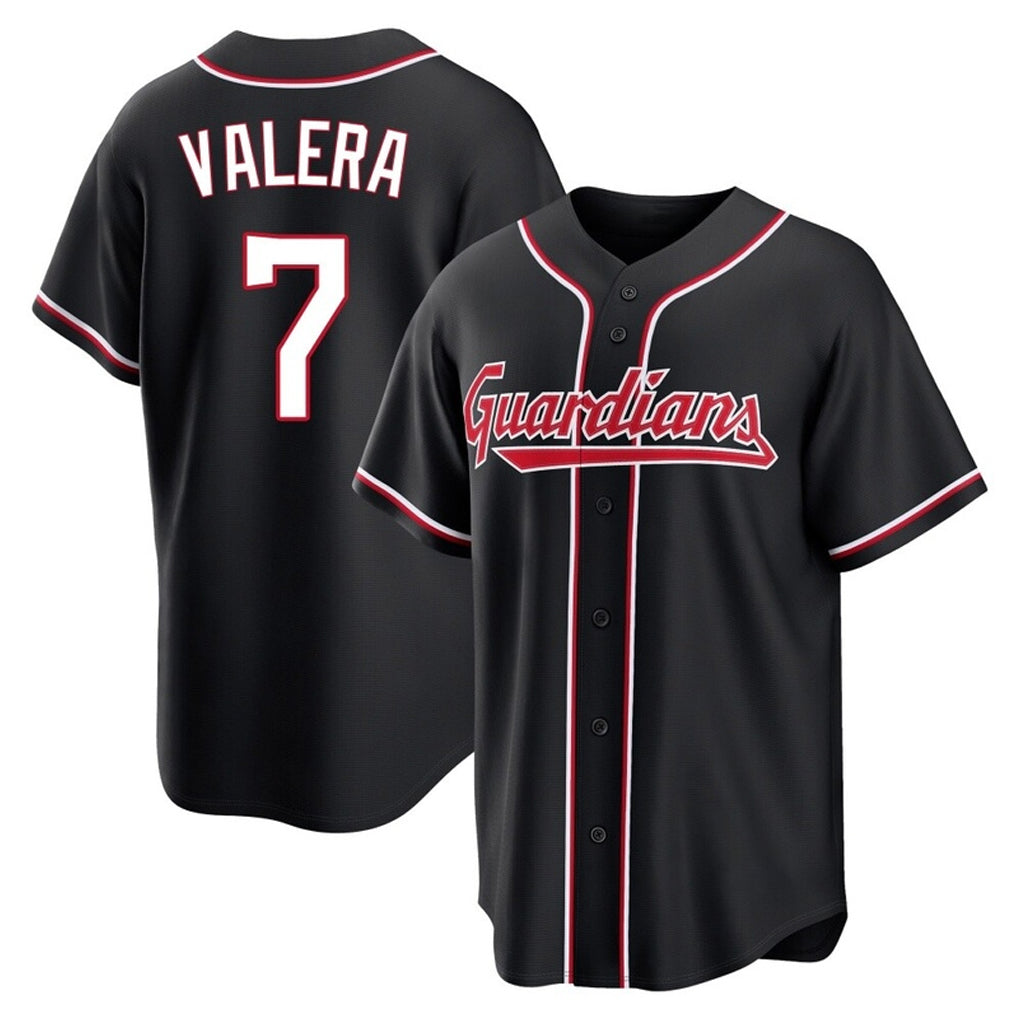 Boles C.Guardians #7 George Valera Player Black Fashion Out Home Game Stitched Jerseys