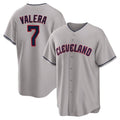 Boles C.Guardians #7 George Valera Player Gray Game Home Stitched Jerseys