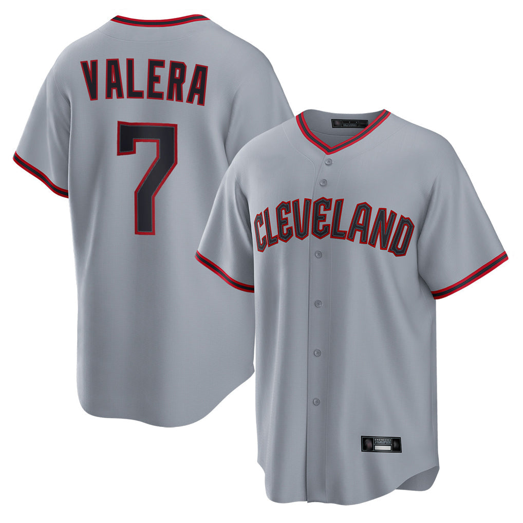 Boles C.Guardians #7 George Valera Player Gray Home Game Stitched Jerseys