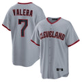 Boles C.Guardians #7 George Valera Player Gray Home Game Stitched Jerseys