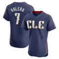 Boles C.Guardians #7 George Valera Player Navy City Connect Limited Elite Home Stitched Jerseys