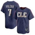 Boles C.Guardians #7 George Valera Player Navy City Connect Limited Home Stitched Jerseys