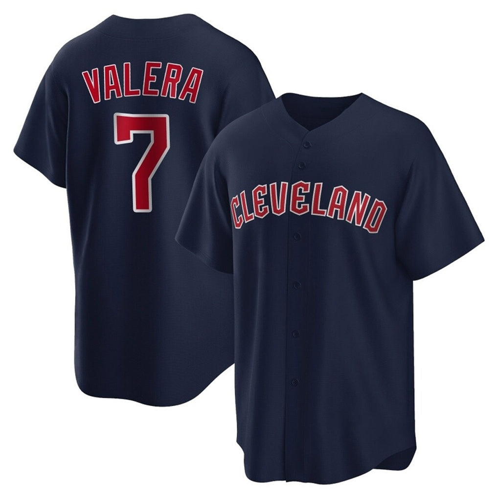 Boles C.Guardians #7 George Valera Player Navy Game Home Stitched Jerseys