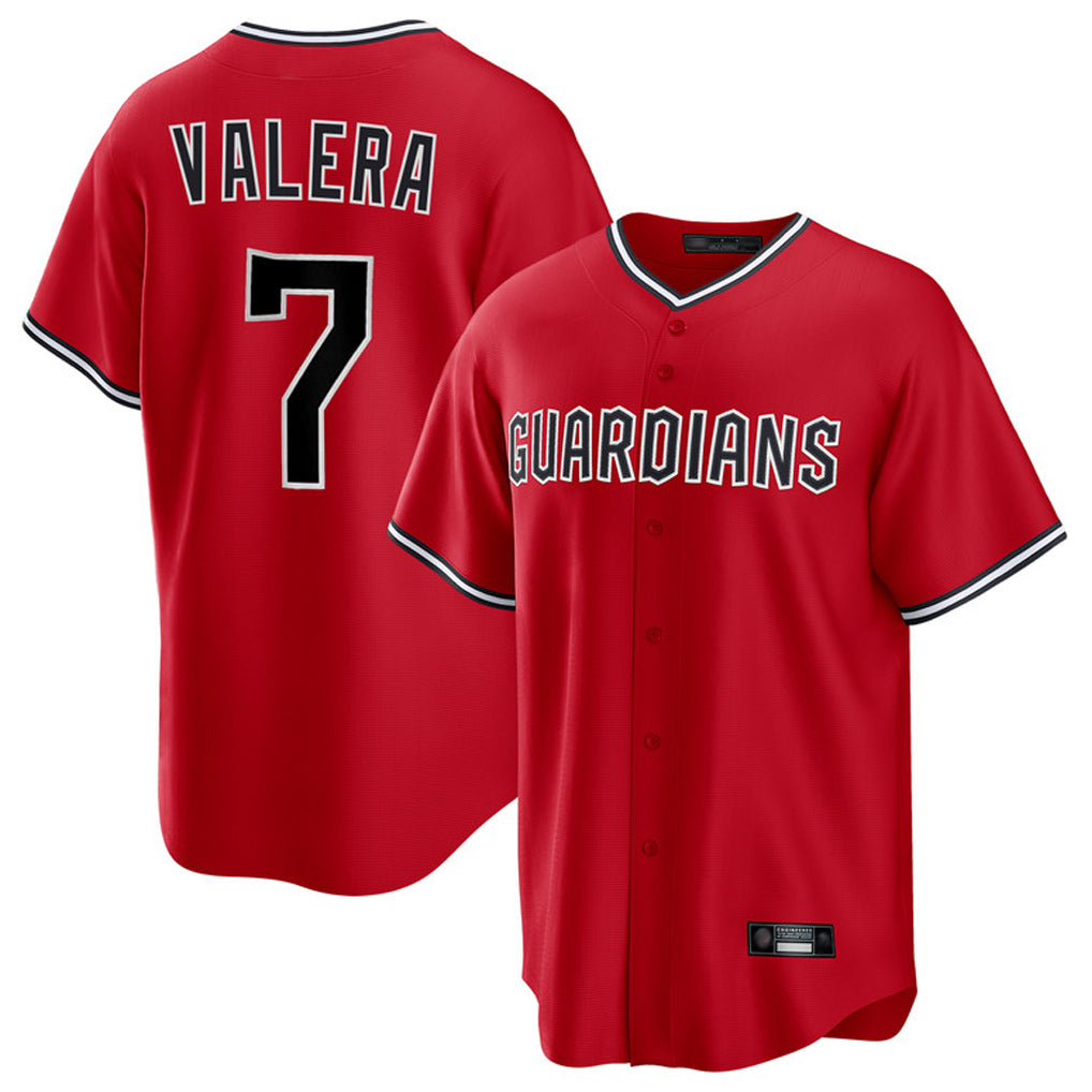Boles C.Guardians #7 George Valera Player Red Home Game Stitched Jerseys