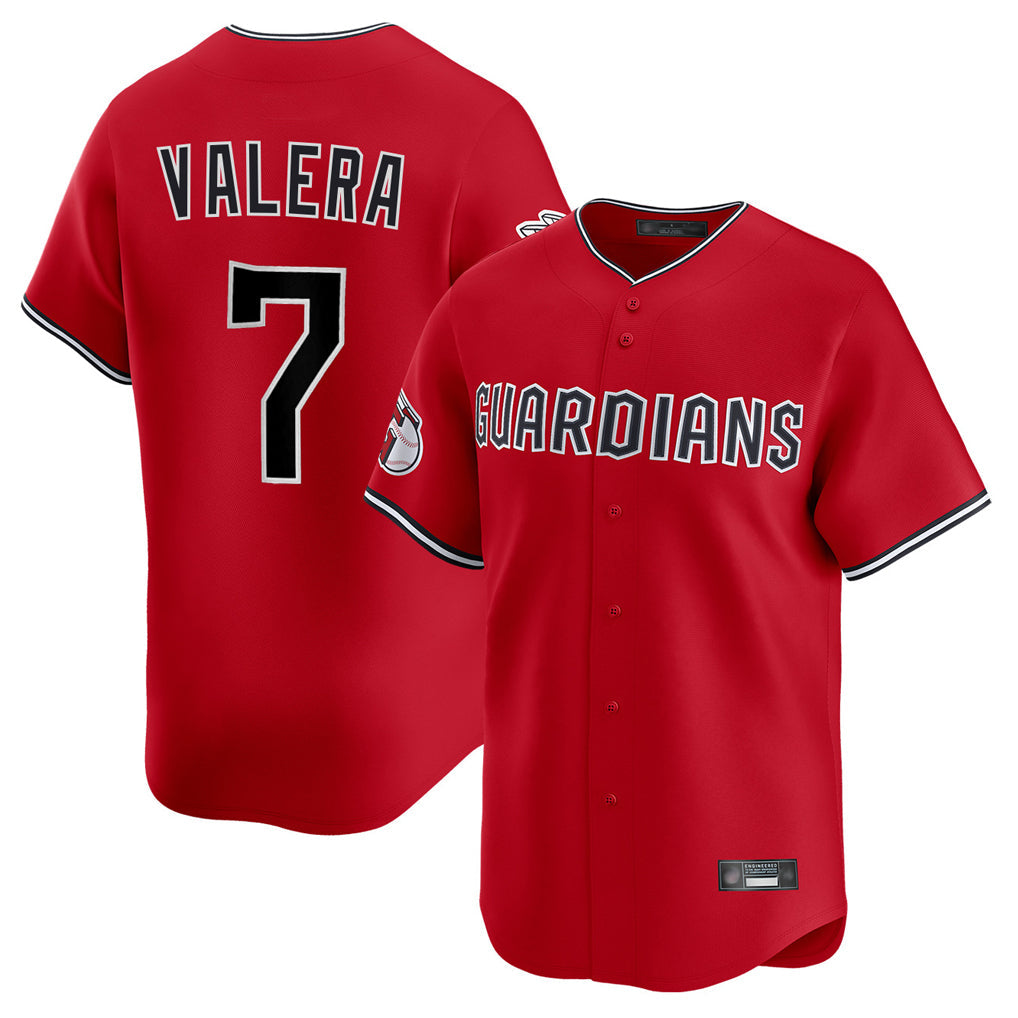 Boles C.Guardians #7 George Valera Player Red Limited Home Stitched Jerseys