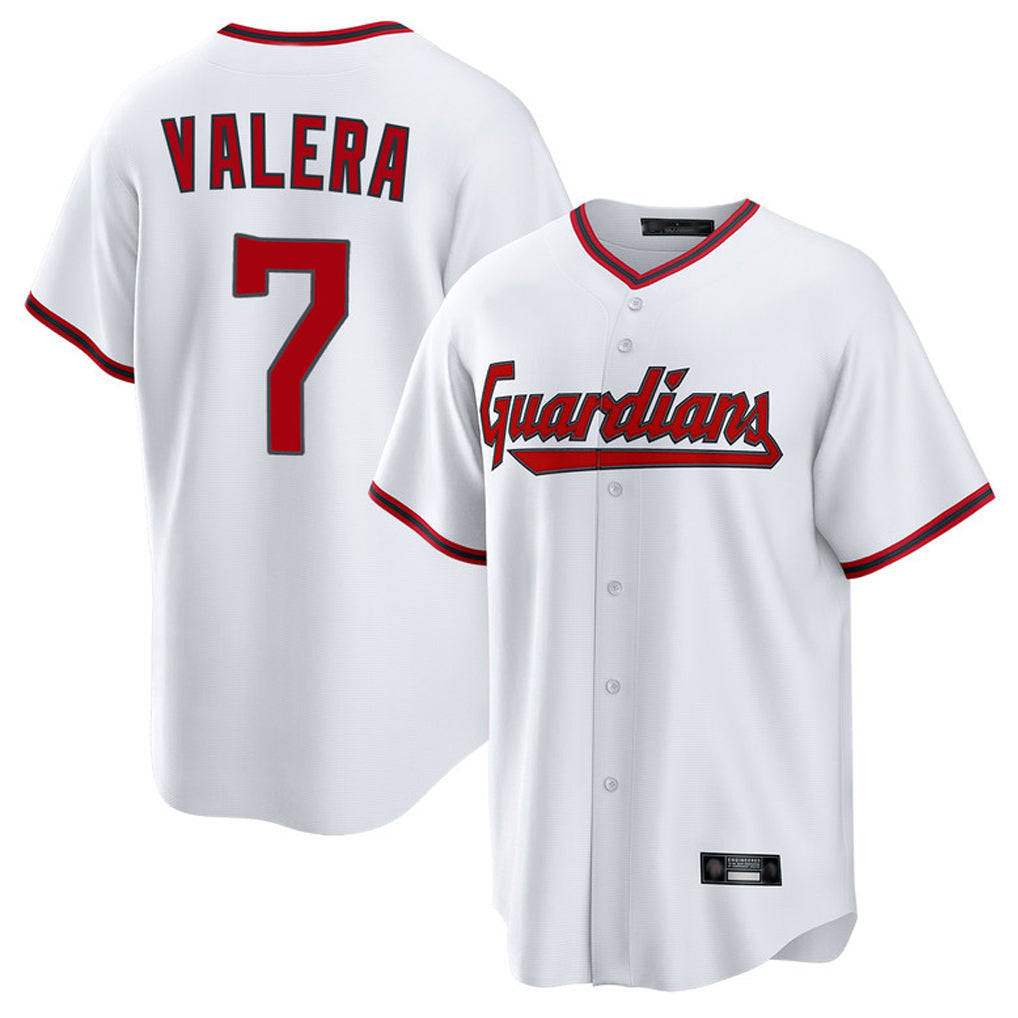 Boles C.Guardians #7 George Valera Player White Game Home Stitched Jerseys