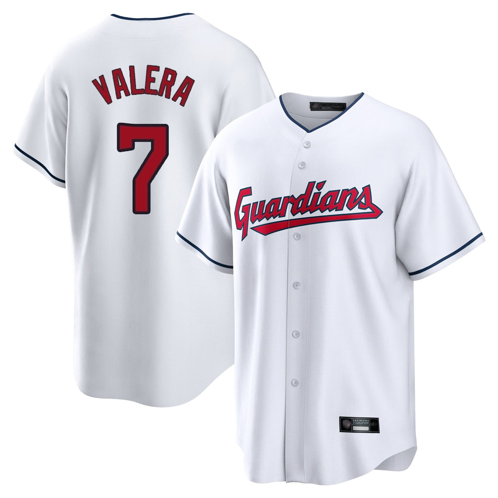 Boles C.Guardians #7 George Valera Player White Home Game Stitched Jerseys