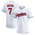 Boles C.Guardians #7 George Valera Player White Limited Elite Home Stitched Jerseys