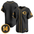 Boles C.Reds Black-Gold Vapor Premier Limited Home Blank Player Stitched Jerseys