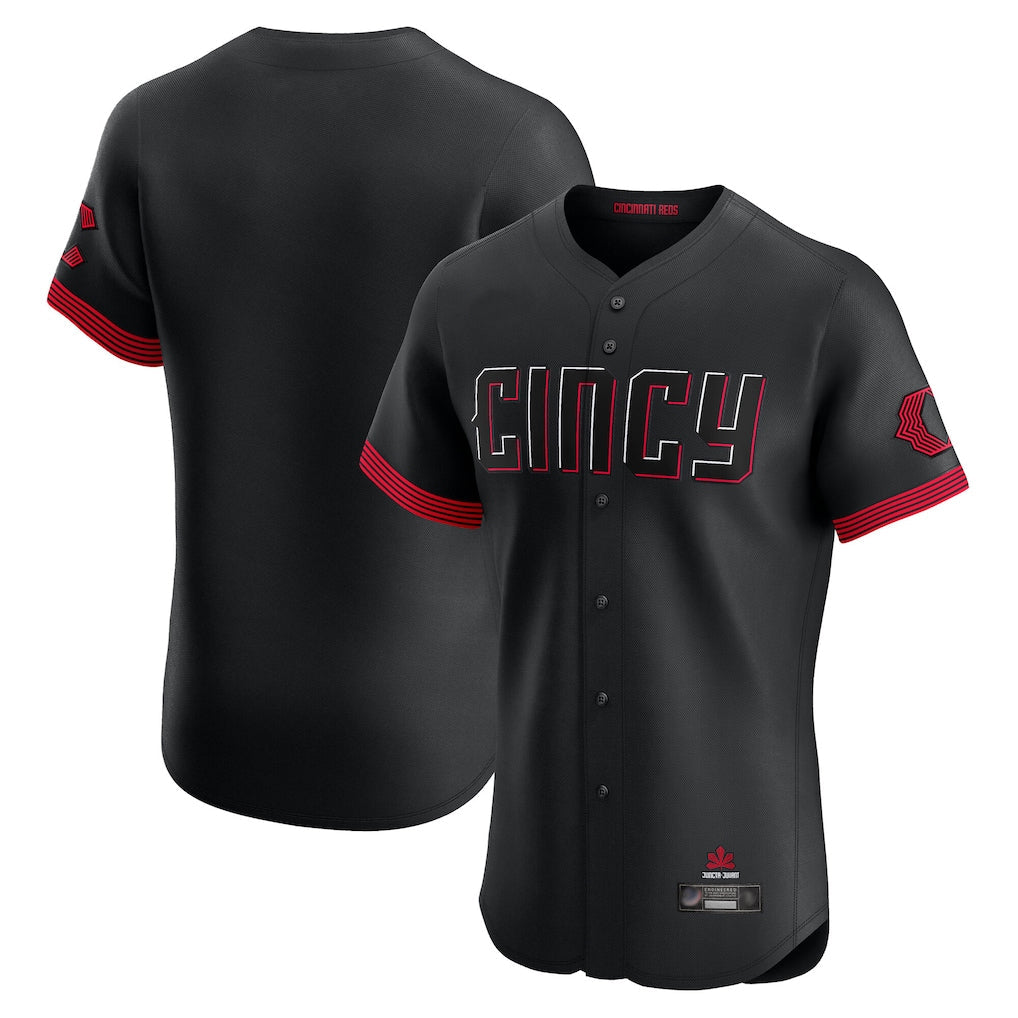 Boles C.Reds Black City Connect Limited Elite Home Blank Player Stitched Jerseys
