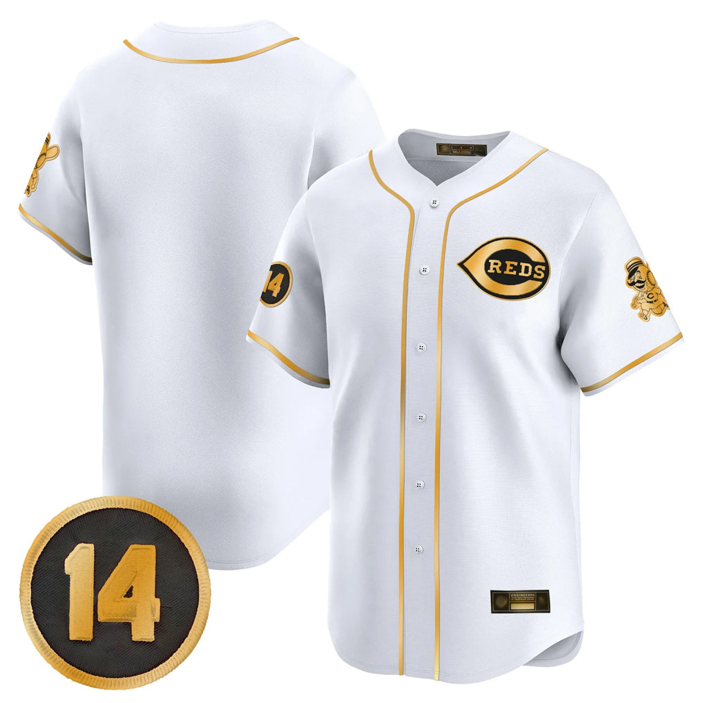 Boles C.Reds White-Gold Vapor Premier Limited Home Blank Player Stitched Jerseys