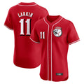 Boles C.Reds #11 Barry Larkin Player Red Limited Elite Home Game Stitched Jerseys