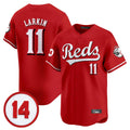 Boles C.Reds #11 Barry Larkin Player Red Vapor Premier Limited Home Stitched Jerseys
