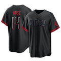 Boles C.Reds #14 Pete Rose Player Black City Connect Home Game Stitched Jerseys