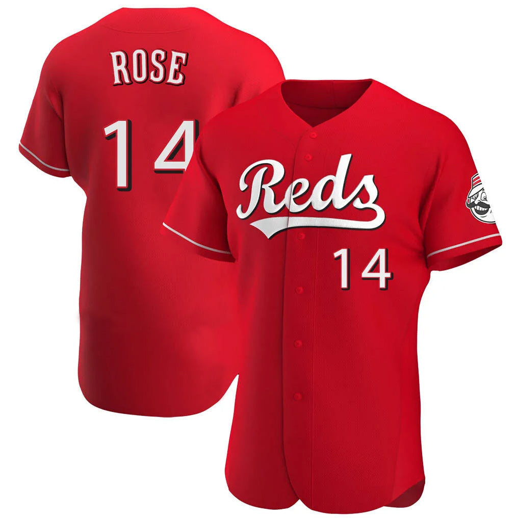 Boles C.Reds #14 Pete Rose Player Red Limited Elite Home Stitched Jerseys