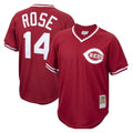 Boles C.Reds #14 Pete Rose Player Red Throwback Cooperstown Collection Limited T-shirt Stitched Jerseys