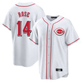 Boles C.Reds #14 Pete Rose Player White Game Home Stitched Jerseys
