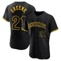 Boles C.Reds #21 Hunter Greene Player Black Snake Skin City Limited Elite Home Stitched Jerseys